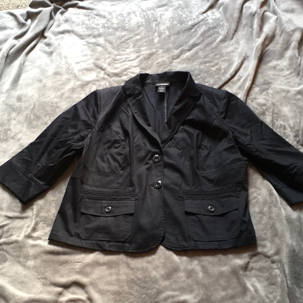 Black 2 Button Suit Jacket
